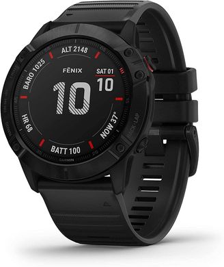 Спортивные часы Garmin Fenix 6X Pro Sapphire Carbon Grey DLC with Black Band (010-02157-11/10)