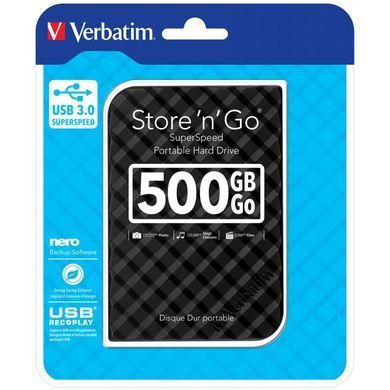 Внешний жесткий диск 2.5" 500GB Verbatim (53193)