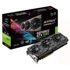 Видеокарта ASUS GeForce GTX1080 8192Mb ROG STRIX GAMING OC 11GBPS (ROG-STRIX-GTX1080-O8G-11GBPS)