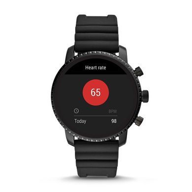 Смарт-часы Fossil GEN 4 SMARTWATCH - Q EXPLORIST HR BLACK SILICONE