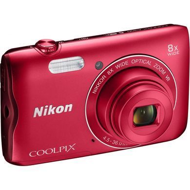 Цифровой фотоаппарат Nikon Coolpix A300 Red (VNA963E1)