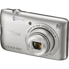 Цифровой фотоаппарат Nikon Coolpix A300 Silver (VNA960E1)