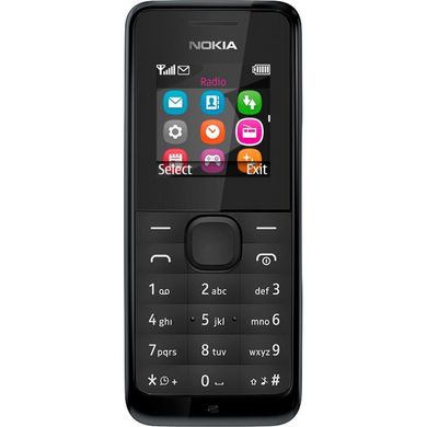 Мобильный телефон Nokia 105 DS Black (A00025708)