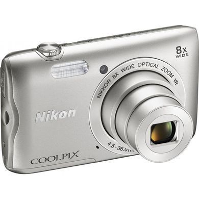 Цифровой фотоаппарат Nikon Coolpix A300 Silver (VNA960E1)