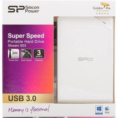 Внешний жесткий диск 2.5" 500GB Silicon Power (SP500GBPHDS03S3W)