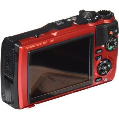 Цифровой фотоаппарат OLYMPUS TG-5 Red (Waterproof - 15m; GPS; 4K; Wi-Fi) (V104190RE000)