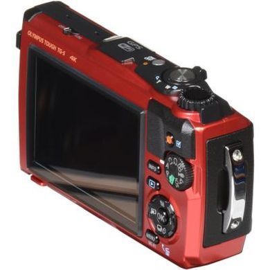 Цифровой фотоаппарат OLYMPUS TG-5 Red (Waterproof - 15m; GPS; 4K; Wi-Fi) (V104190RE000)