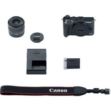Цифровой фотоаппарат Canon EOS M6 + 15-45 IS STM Kit Black (1724C043AA)