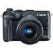 Цифровой фотоаппарат Canon EOS M6 + 15-45 IS STM Kit Black (1724C043AA)
