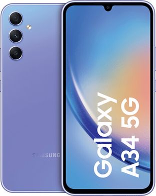 Смартфон Samsung Galaxy A34 5G 8/256GB Light Violet (SM-A346ELVE)