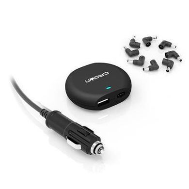 Блок питания к ноутбуку Crown 90W, автомобильный, + USB 5V 2.1A (CMLC-3294)