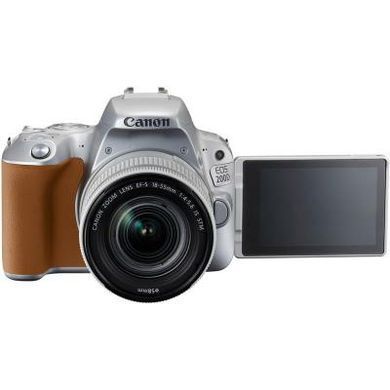 Цифровой фотоаппарат Canon EOS 200D kit 18-55 IS STM Silver (2256C006)