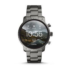 Смарт-часы Fossil GEN 4 SMARTWATCH - Q EXPLORIST HR SMOKE STAINLESS STEEL