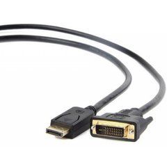 Кабель мультимедийный Display Port to DVI 24+1pin, 1.8m Cablexpert (CC-DPM-DVIM-1.8М)