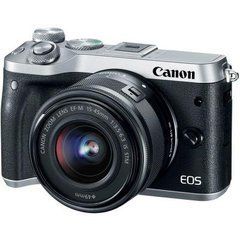 Цифровой фотоаппарат Canon EOS M6 Kit 15-45 IS STM Silver (1725C045)