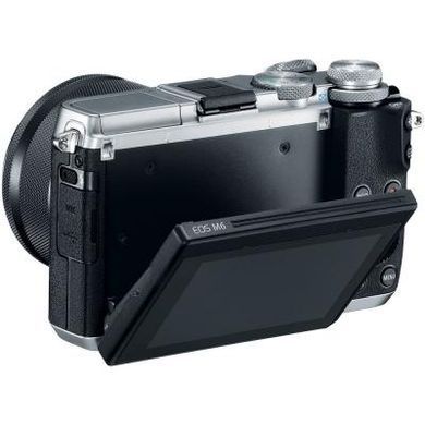 Цифровой фотоаппарат Canon EOS M6 Kit 15-45 IS STM Silver (1725C045)
