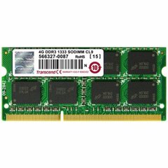 Модуль памяти для ноутбука SoDIMM DDR3 4GB 1333 MHz Transcend (JM1333KSN-4G)