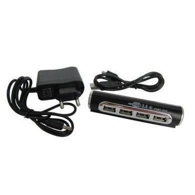 Концентратор Lapara LA-USB22-ALU black