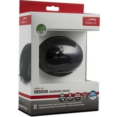 Мышка Speedlink Obsidia Ergonomic, black (SL-610001-BK)