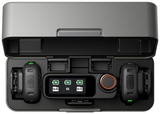 микрофонная радиосистема для камеры, для смартфона DJI MIC 3 2TX + 1RX + Charging Case