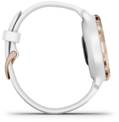 Смарт-годинник Garmin Venu 2S Rose Gold Bezel with White Case and Silicone Band (010-02429-13/03)