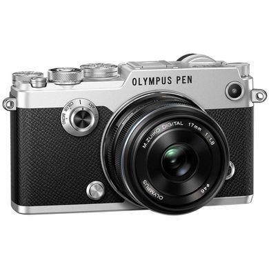 Цифровой фотоаппарат OLYMPUS PEN-F 17mm 1:1.8 Kit silver/black (V204063SE000)