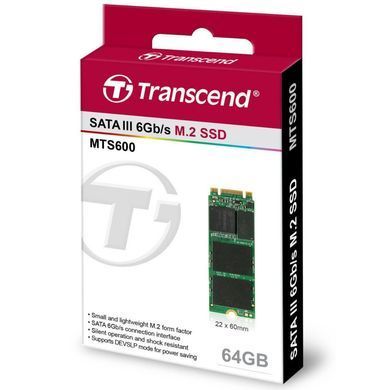 Накопитель SSD M.2 64GB Transcend (TS64GMTS600)