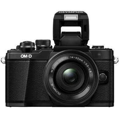 Цифровой фотоаппарат OLYMPUS E-M10 mark II Pancake Zoom 14-42 Kit black/black (V207052BE000)